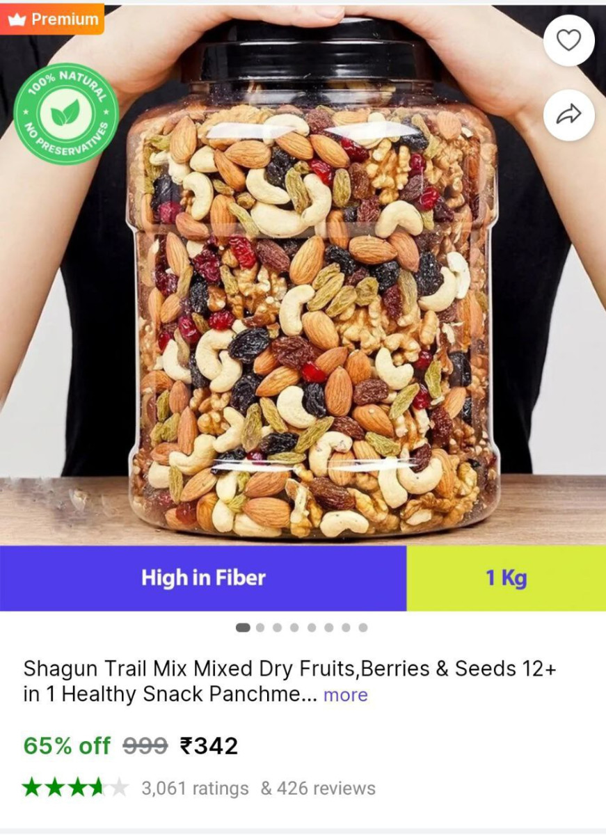 Kg Mix Dry Fruits 342