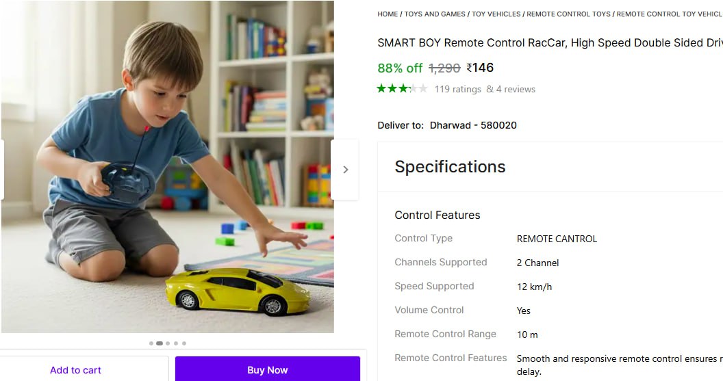 Kids Remote Control Car 146