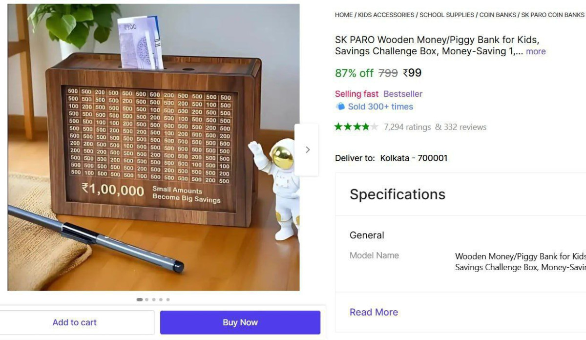 Wooden Money Bank 99