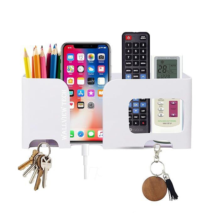 Mobile Holder Plastic Storage Case For Ac Tv Remotes Multi-purpose Phone St