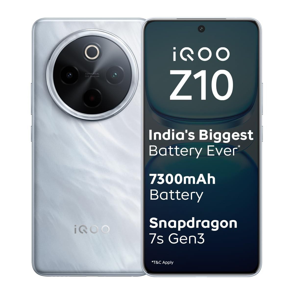 Iqoo Z10 5g (glacier Silver 8gb Ram 256gb Storage) India S Biggest Ever 730