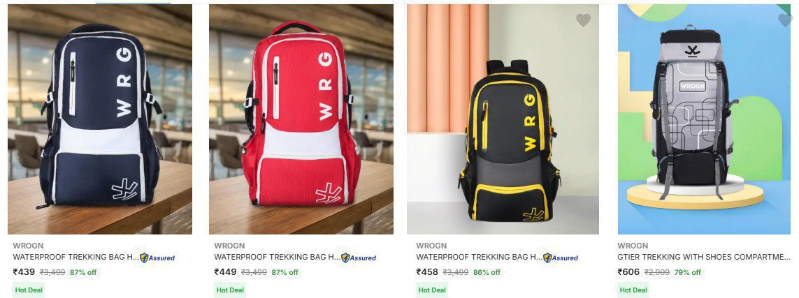 Wrogn Rucksacks From 439 Click Here To Join All Deals