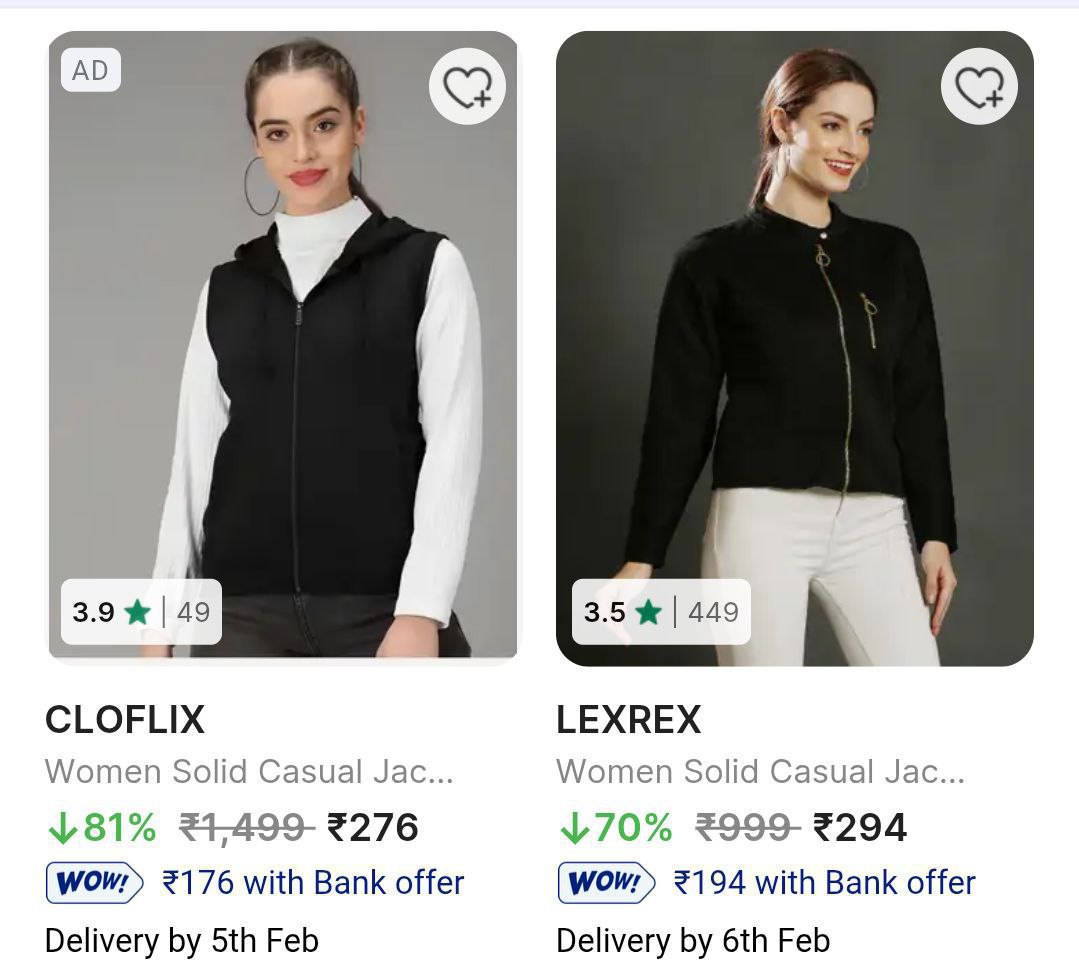 Flipkart 81 - Women S Casual Jacketsstarting Rs 276 Click Here To Join All 