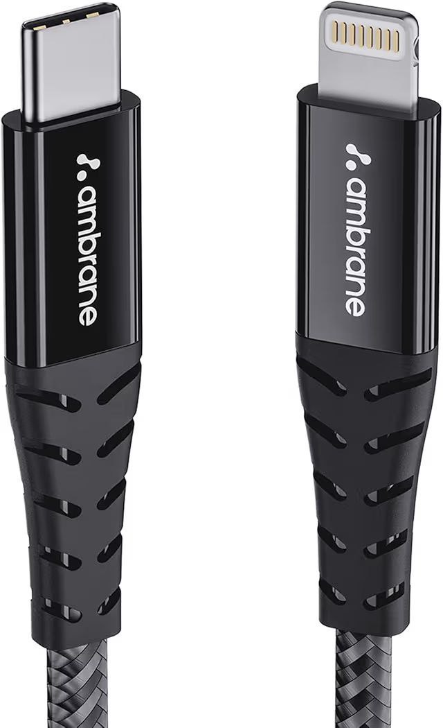 Ambrane Type-c To Lightning Usb Cable 22 5w Fast Charging 480mbps Data Sync
