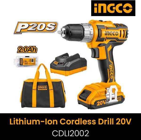 Ingco Ingco Lithium-ion Cordless Drill Cdli2002 20v Cdli2002 2494 15000 Cli