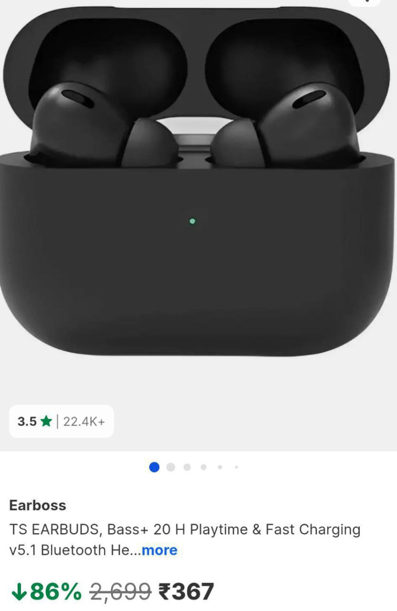 Flipkart 86 -earboss Tws Earbuds Rs 367 Click Here To Join All Deals