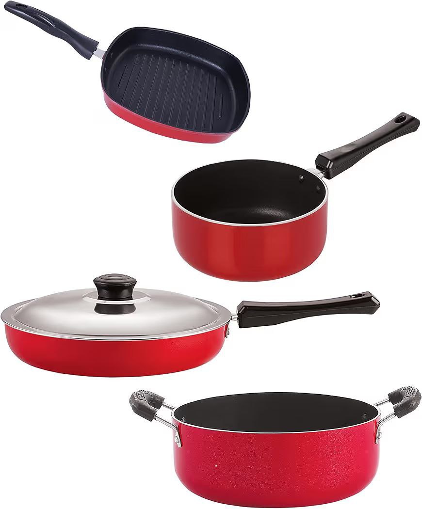 Nirlon Nonstick Aluminium Utensils Set At Kitchen 4 Pieces 2049(apply 5 Cou