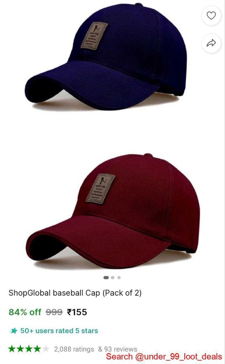 Cap Pack Of 2 155