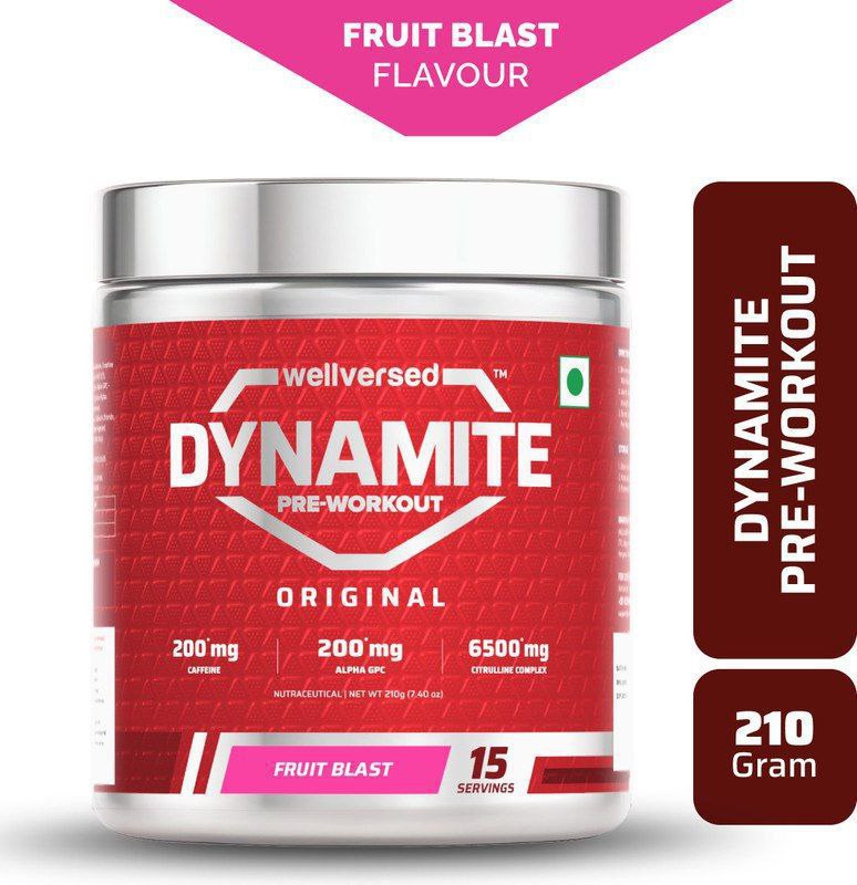 Flipkart Wellversed Dynamite Pre-workout (fruit Blast) 210g At 669 Click He