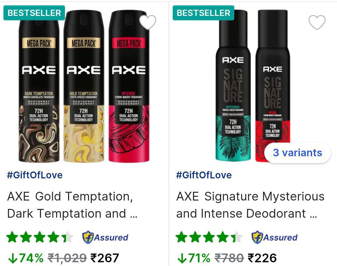 Flipkart 74 On Deodorantsaxe Engage Denver Click Here To Join All Deals