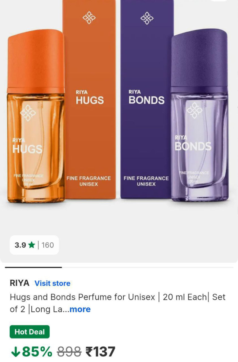 Flipkart Loot Riya Perfumes 40ml (pack Of 2) At 137 151 Master Link 76 On R