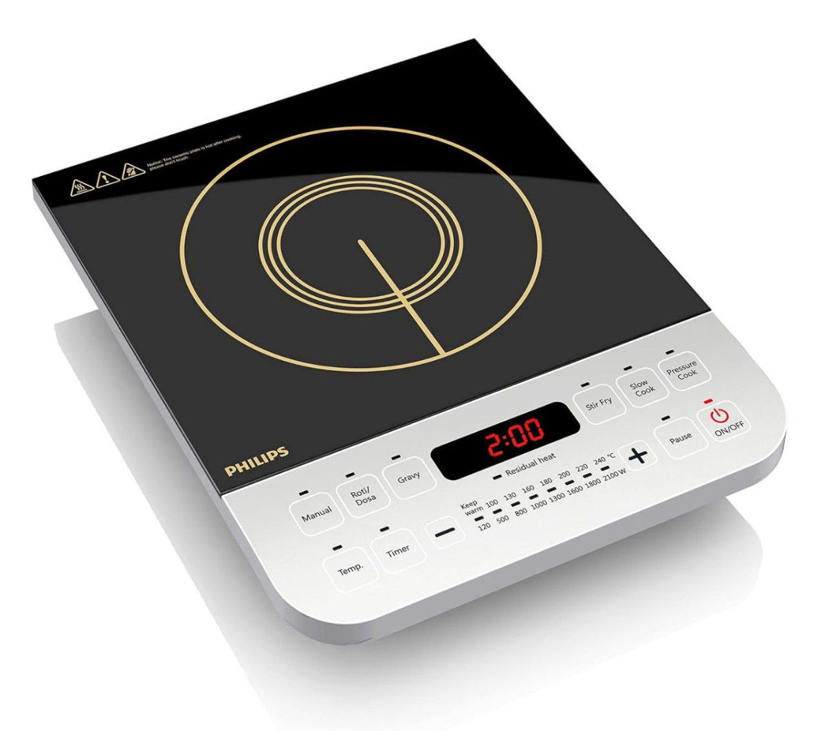 789philips Viva Collection Hd4928 01 2100-watt Induction Cooktop (black)