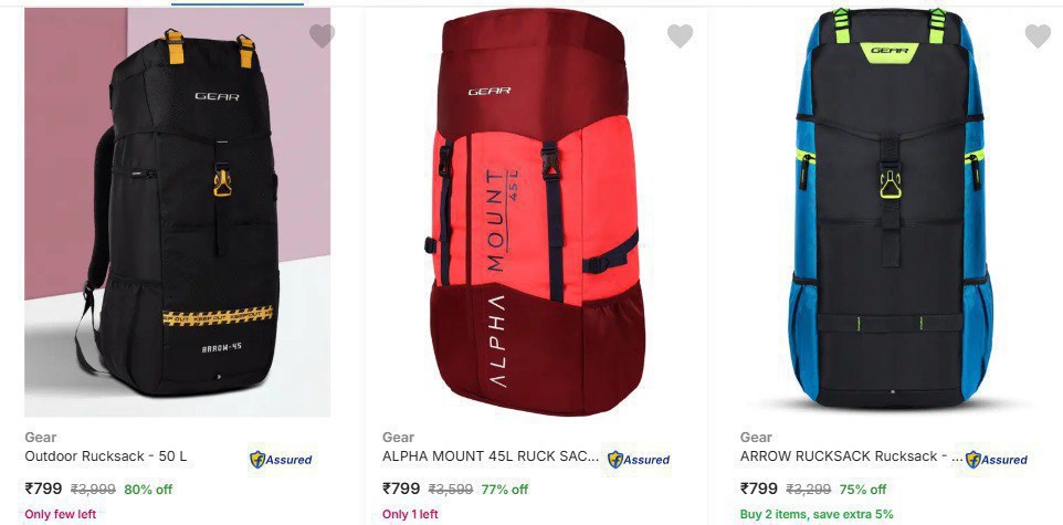 Flipkart Gear Rucksacks 85 Click Here To Join All Deals