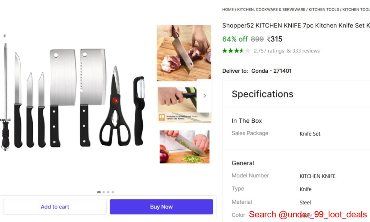 Pcs Kitchen Knife Set 315
