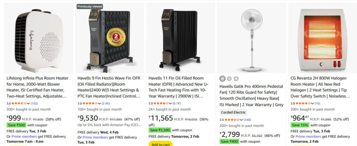 Apply Coupon Discount On Home Appliance Items