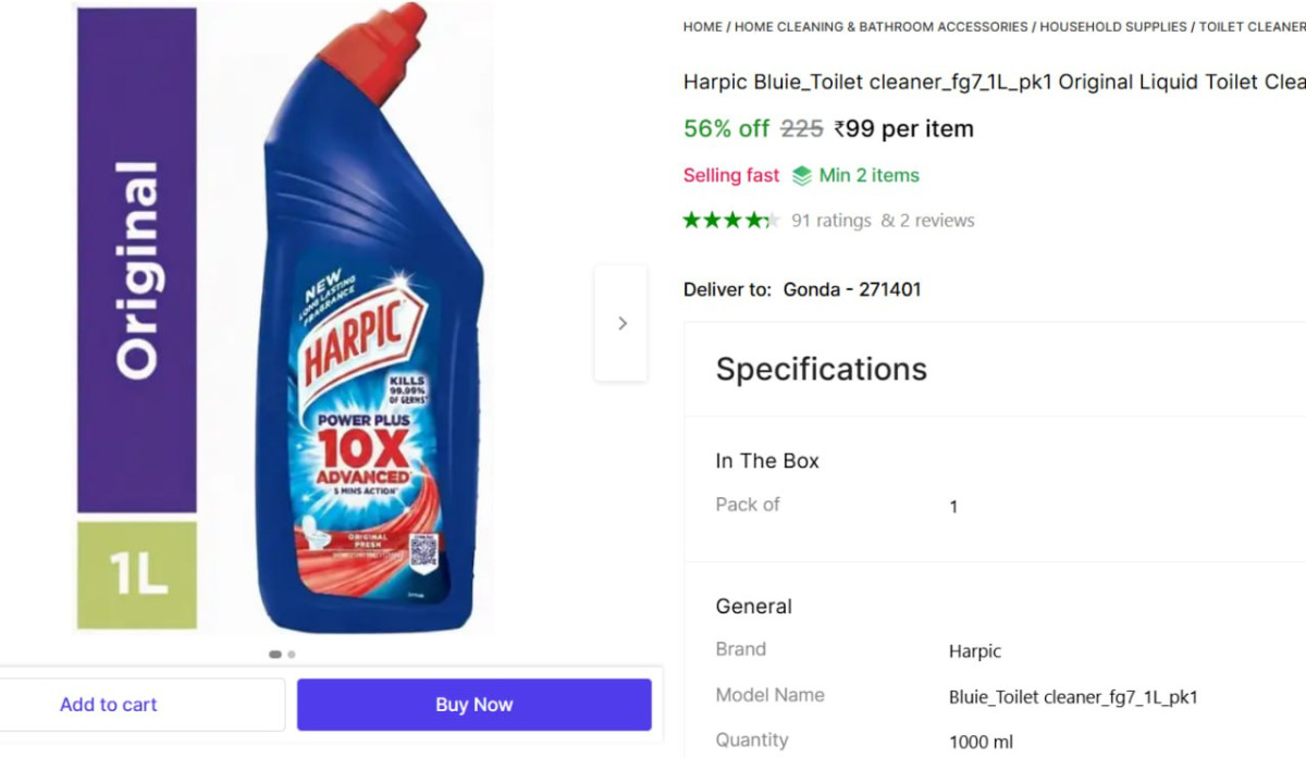 Harpic 1l 99 More Deals Click Here Must Read