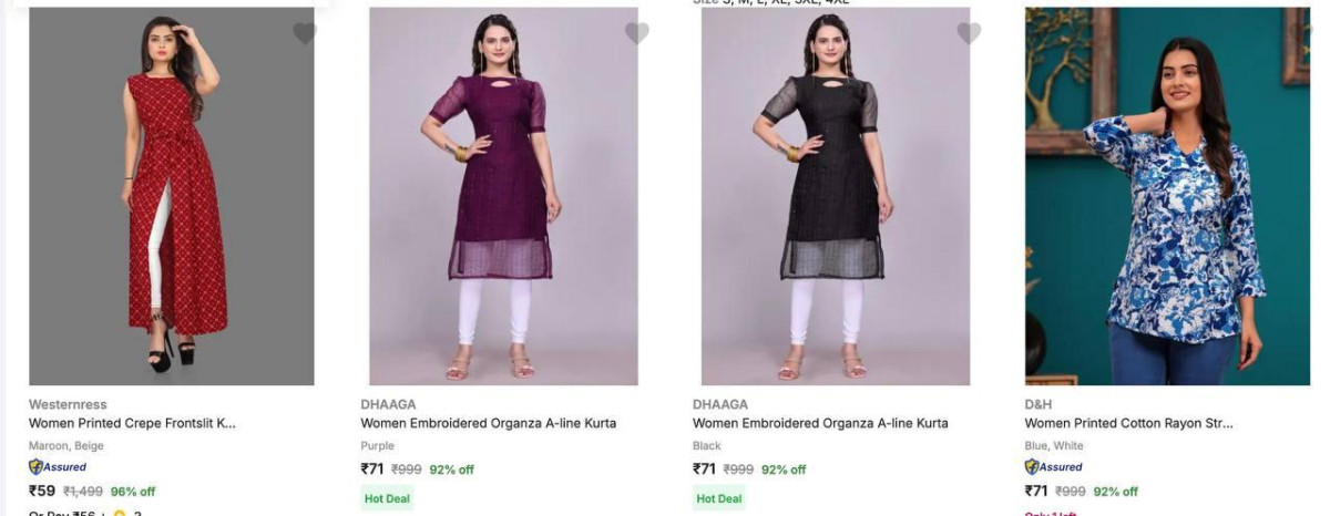 Women Kurta Starts 59