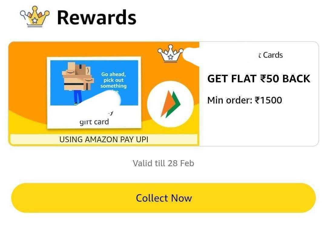 Amazon 50 Cashback On Gift Card Purchase
