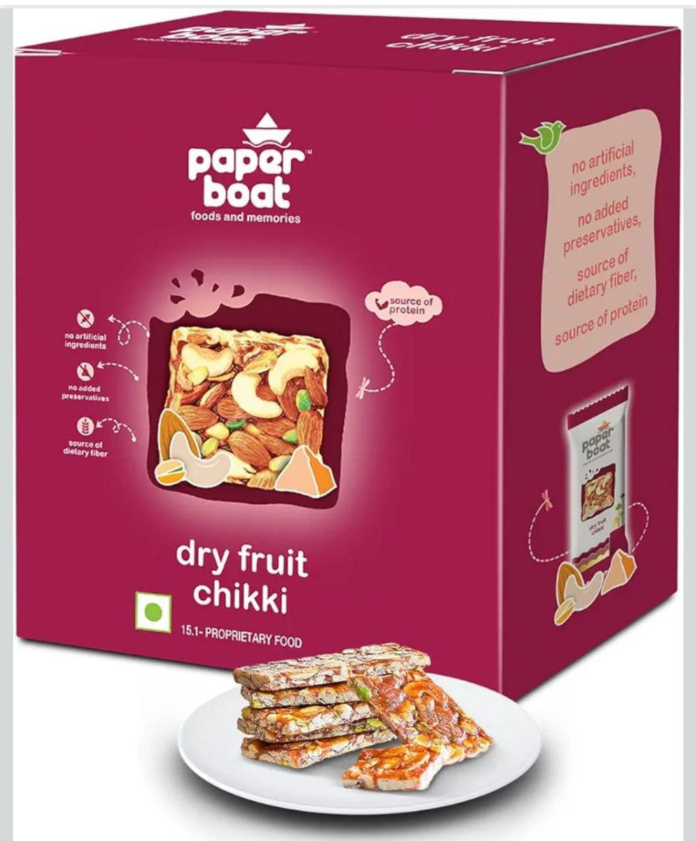 Paper Boat Dry Fruit Chikki No Preservatives And Colors 250g 280g (weight M