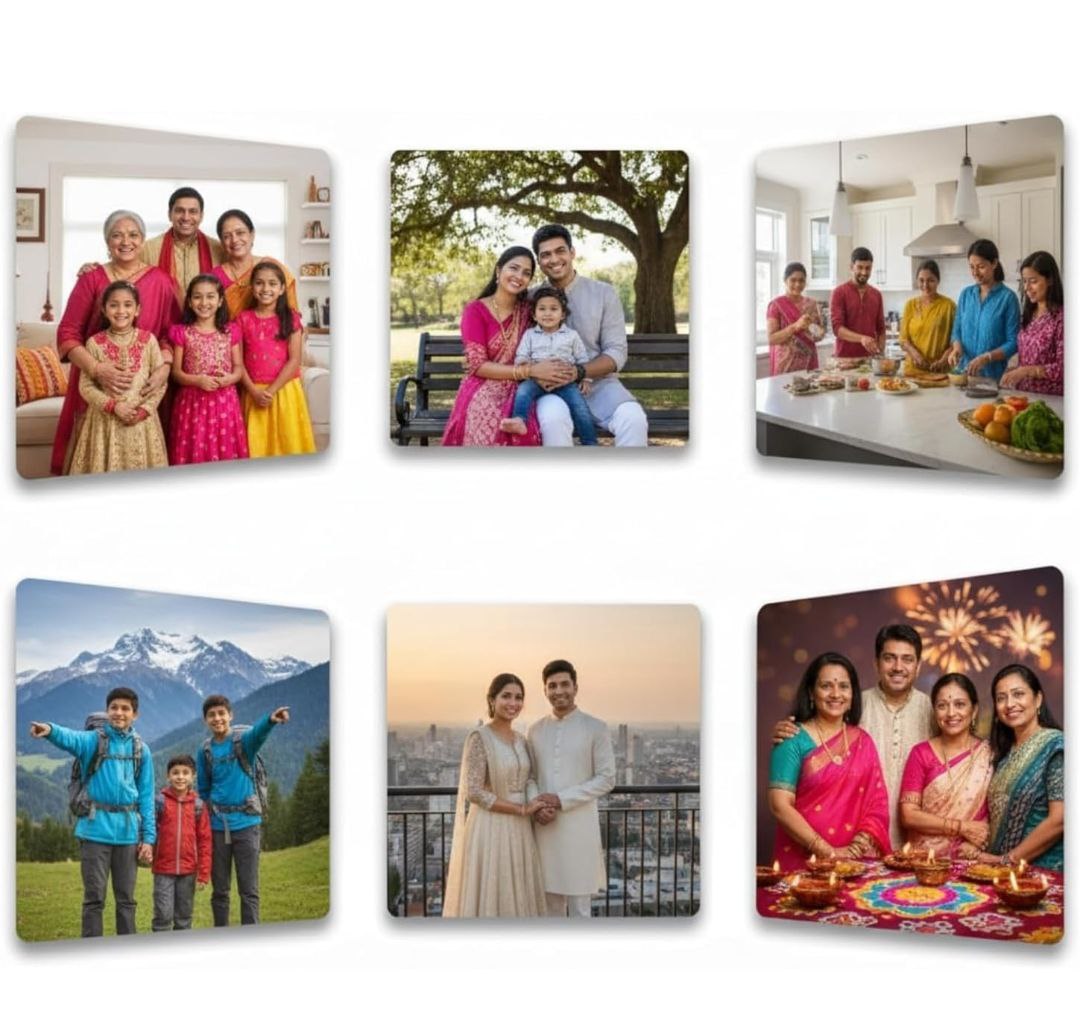 Premium Customized Photo Fridge Magnets Set Of 6 5x5 Cm Metal Picture Magne