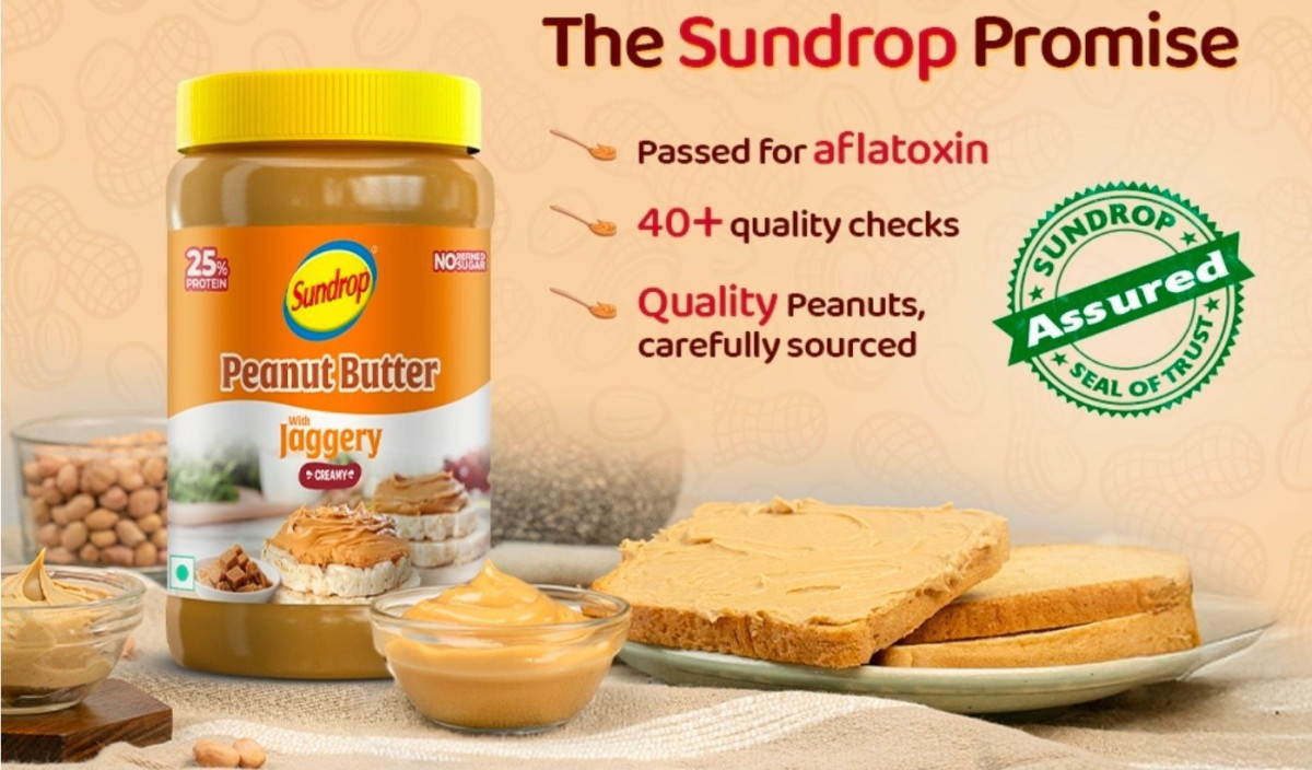 Sundrop Creamy Peanut Butter With Jaggery (900g) At 185