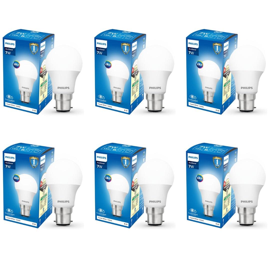 Philips 7w B22 Led Cool Day Light Bulb Pack Of 6 364