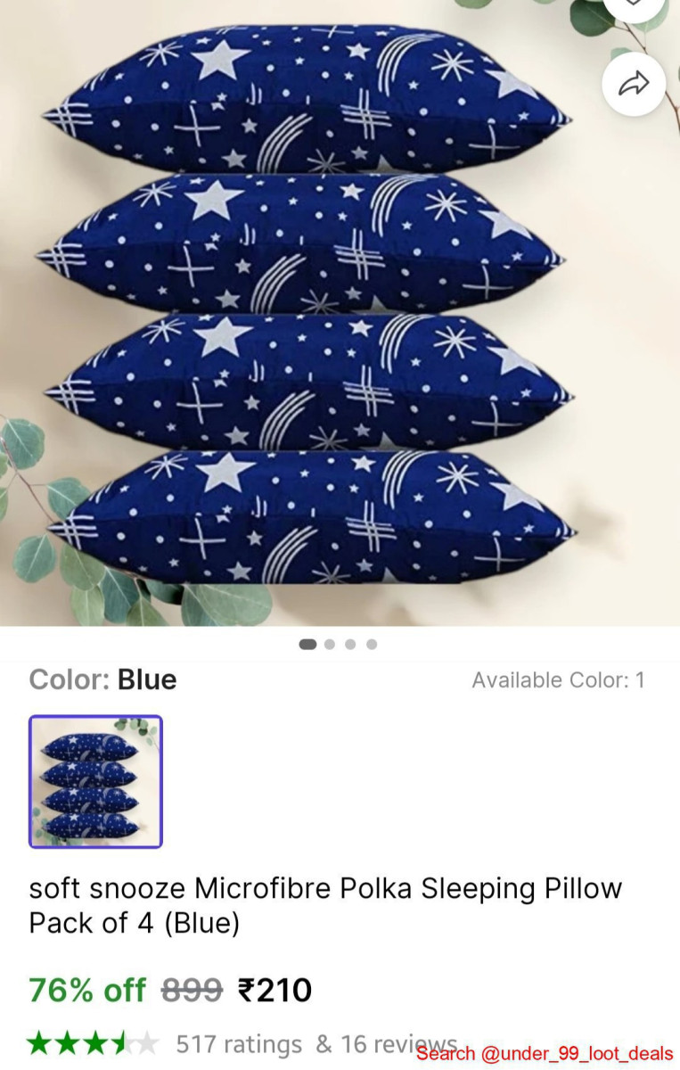Sleeping Pillow (pack Of 4) At 210