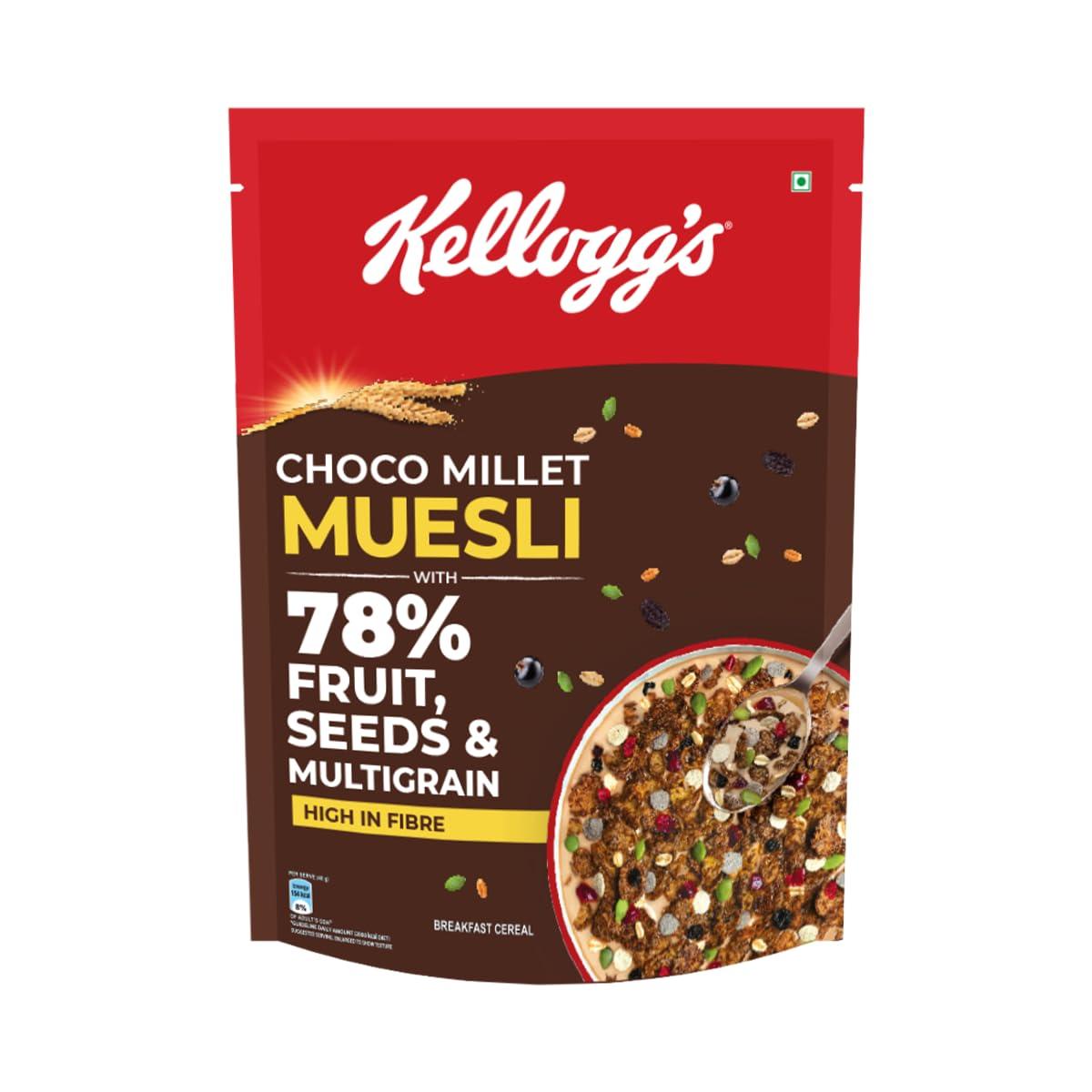 Kellogg S Choco Millet Muesli With 78 Fruit Seeds Multigrain 400g 118