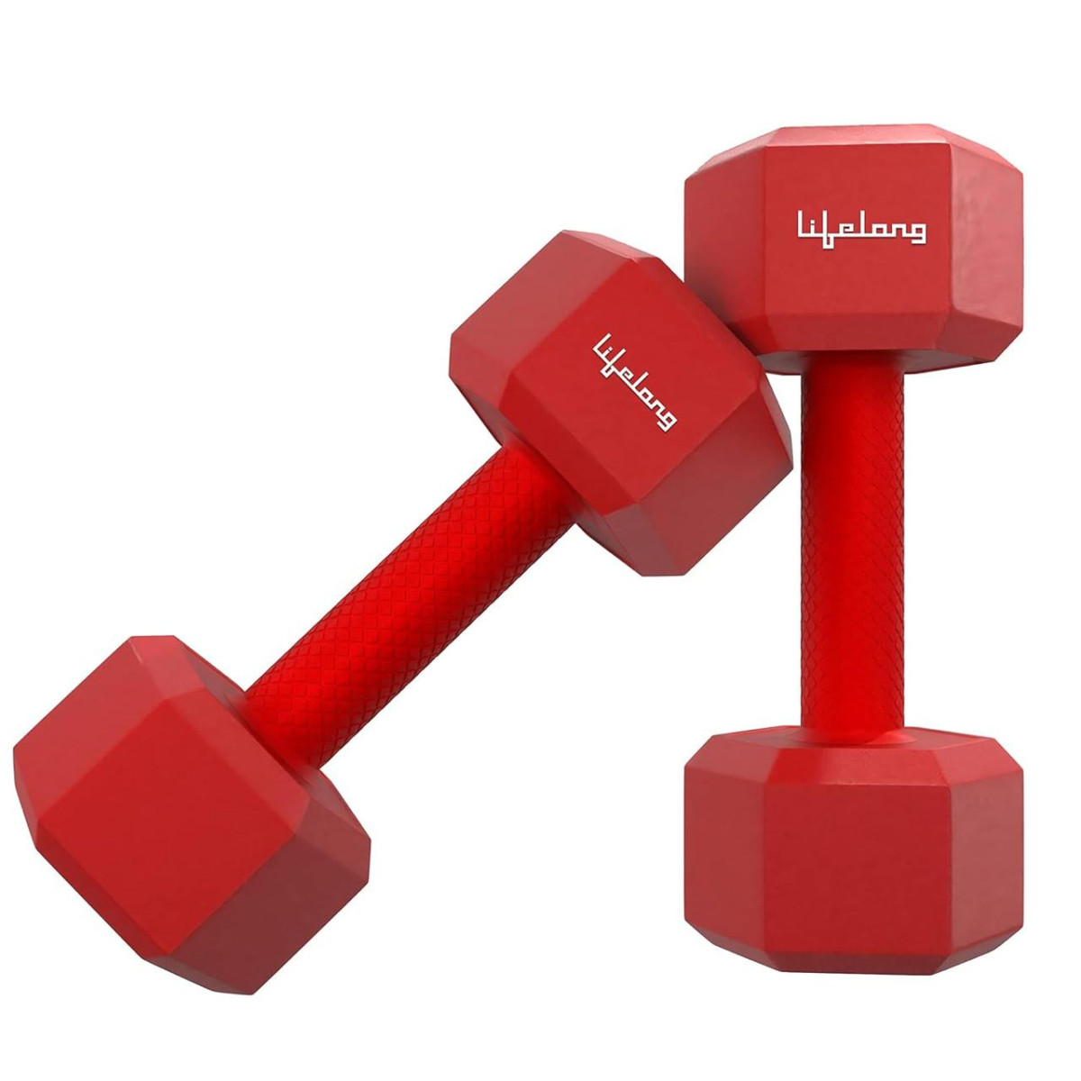 Lifelong Pvc Hex Fixed Dumbbells Pack Of 2 (1kg 2) 129