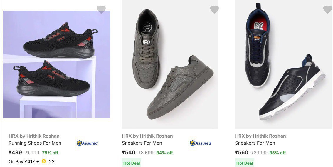 Flipkart 86 On Hrx By Hrithik Roshan Shoes Men Women Click Here To Join All