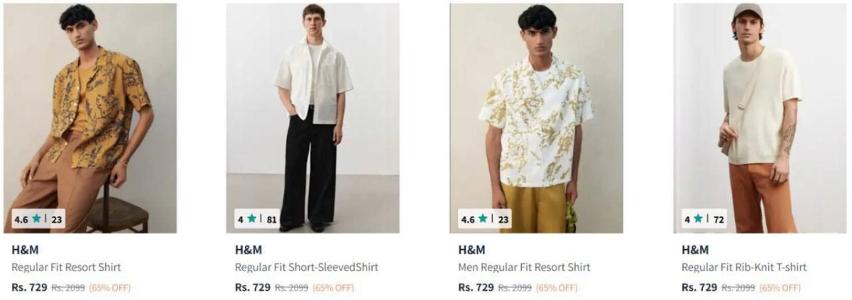Myntra Loot 70 On H M Clothingmen S Women Boy S Girl S