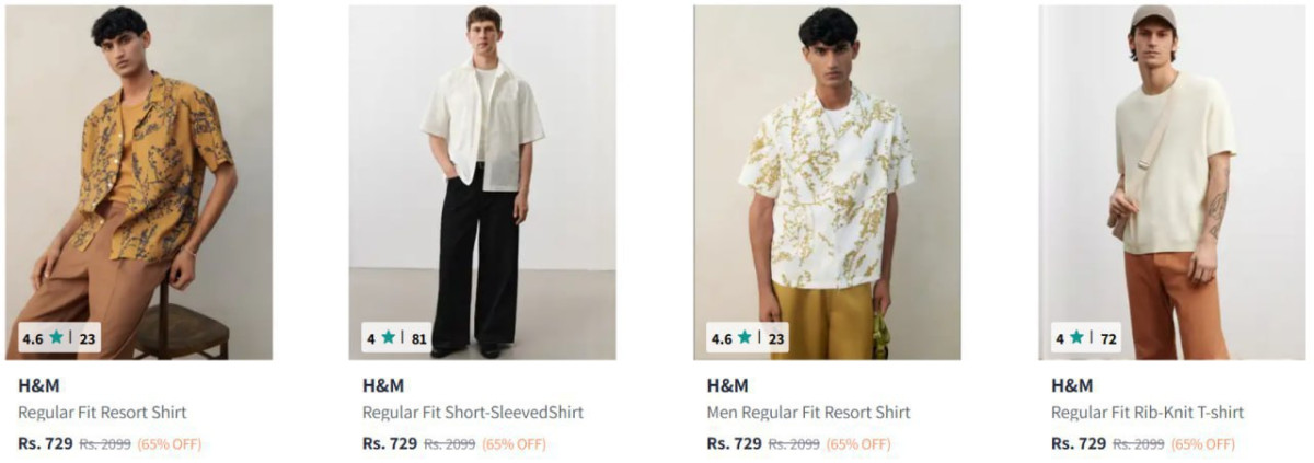 Myntra 70 On H M Clothingmen S Womens Boy S Girl S