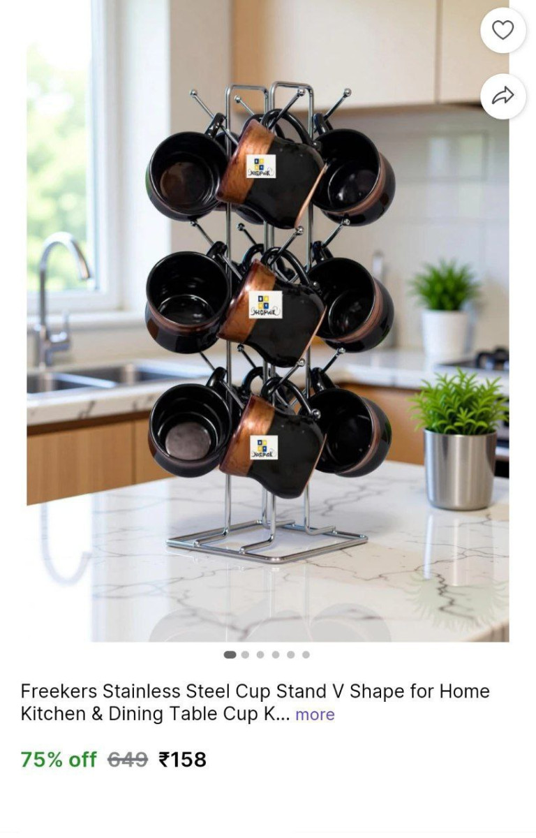 Stainless Steel Cup Stand 158