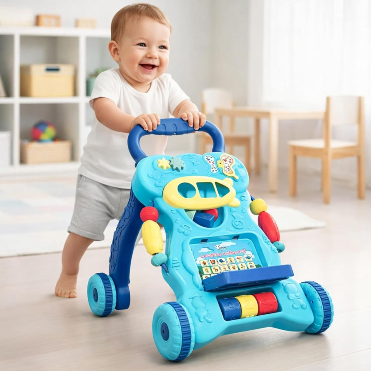 099kidsmate Baby Activity Walker Push Walker For Babies 6-18 Months