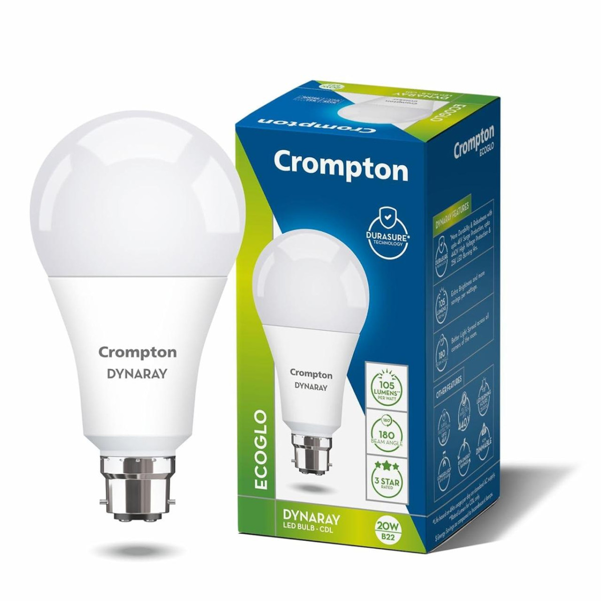Crompton 20 W Standard B22 Led Bulb (white) 179