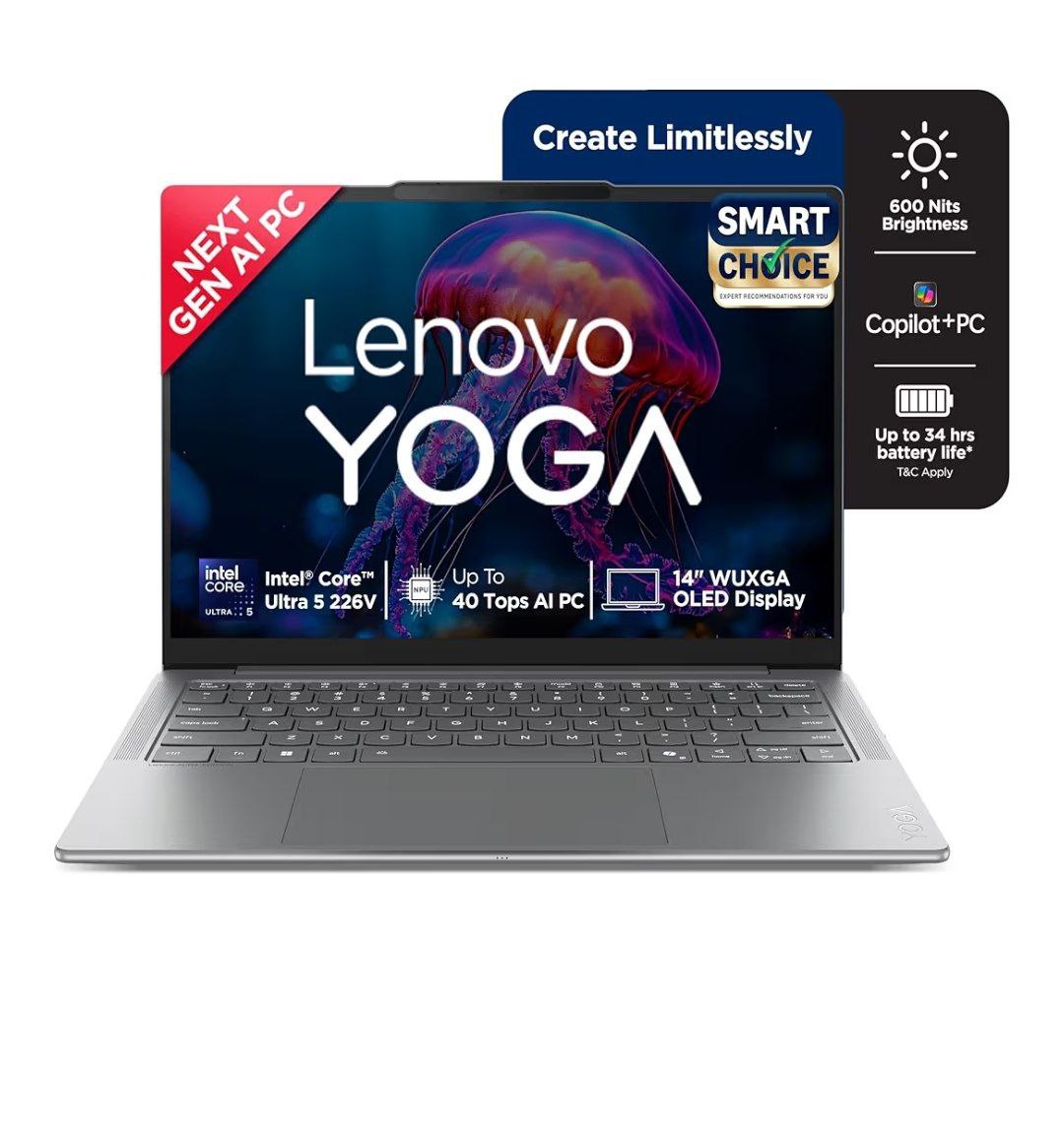 Lenovo Yoga Slim 7 (smartchoice) Aura Edition Intel Core Ultra 5 226v 16gb 