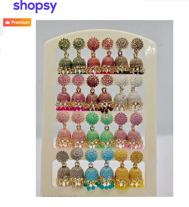 Shopsy Women Jhumki Combo Of 12 Pair 138 More