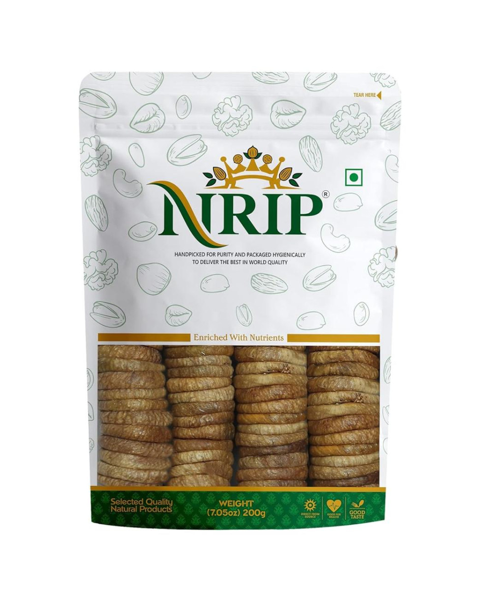 Nrip Premium Dried Afghani Anjeer 200g I Low In Fat 175