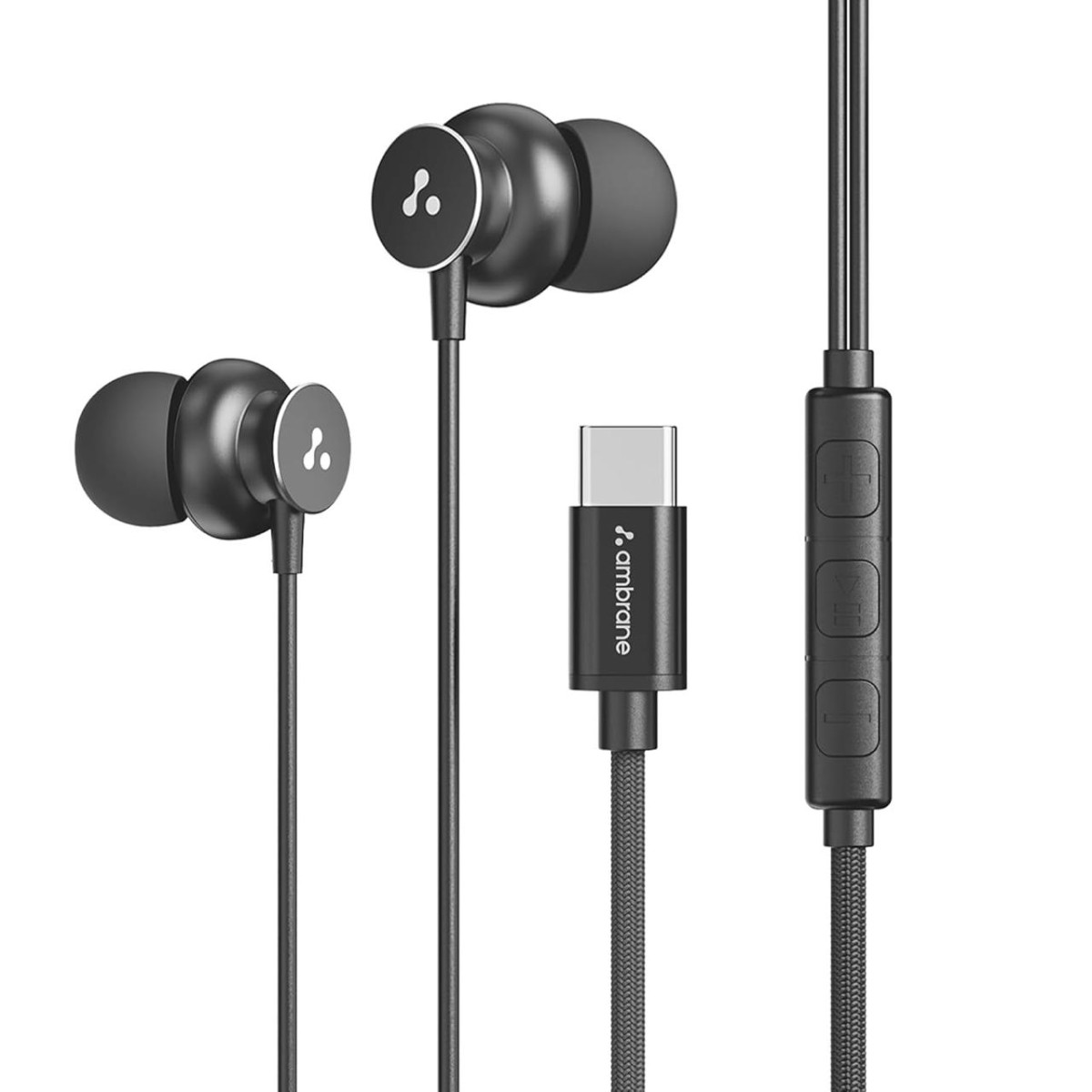 Ambrane Type C Wired In Ear Earphones With In-line Mic 279