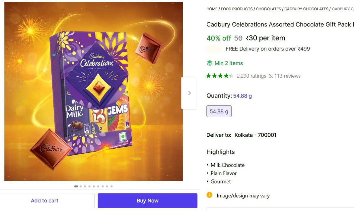 Cadbury Gift Pack 30
