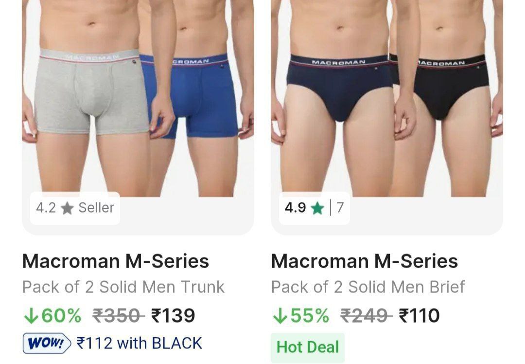 Loooooot Macroman Briefs (pack Of 2) 104 6 Sc