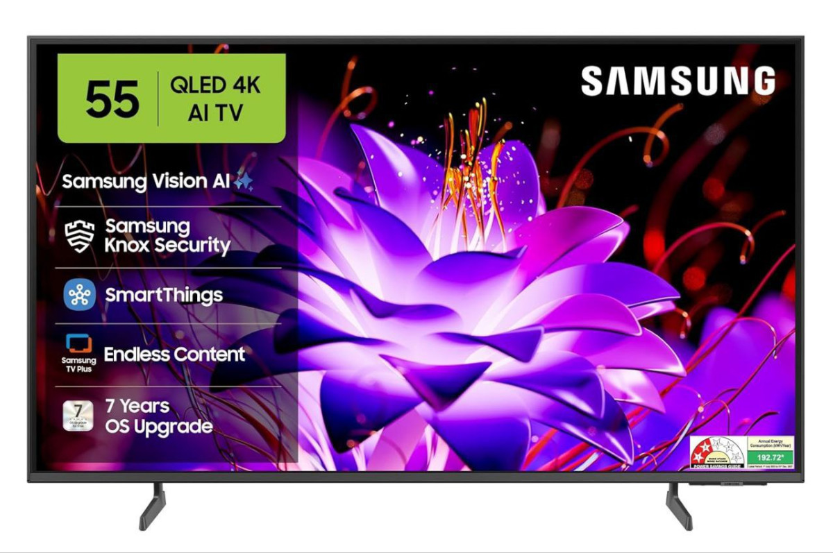 Grab Samsung 138 Cm (55 Inches) Vision Ai 4k Ultra Hd Smart Qled Tv38 615ap