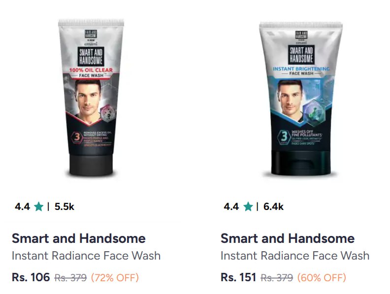 72 On Fair Handsome Facewash