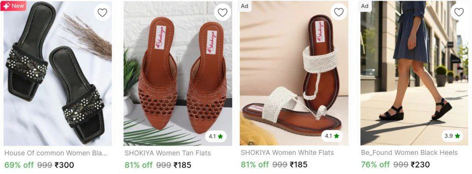Stylish Heels And Flats Starts 185