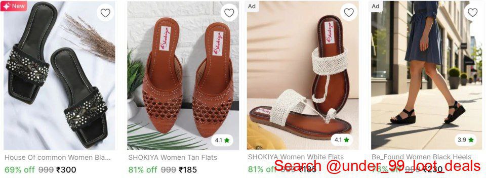 Stylish Heels And Flats Starts 185