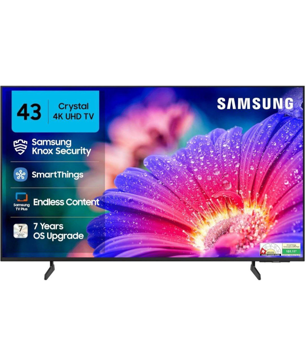 Samsung 108 Cm (43 Inches) Crystal 4k Vista Ultra Hd Smart Led Tv 24 490