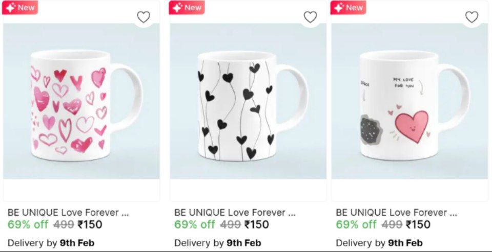 Love Forever Valentine Special Coffee Mug Starts 150