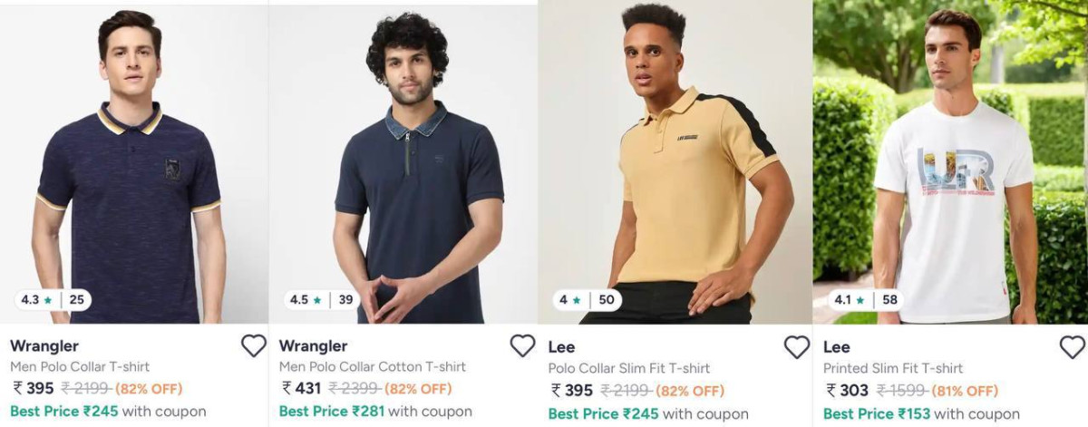 Myntra Loot 86 On Branded Clothing Wrangler Lee