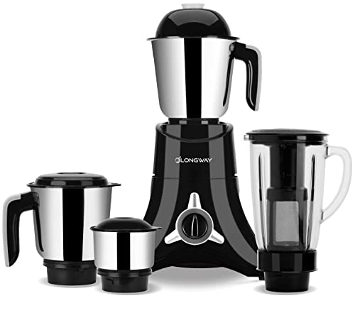 Longway Orion Mixer Grinder 900 W (4 Jars Black) Long Las 1999 4999