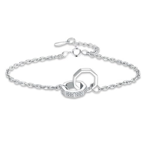 Arturia Womens Chic 925 Sterling Silver Infinity Bracelet639